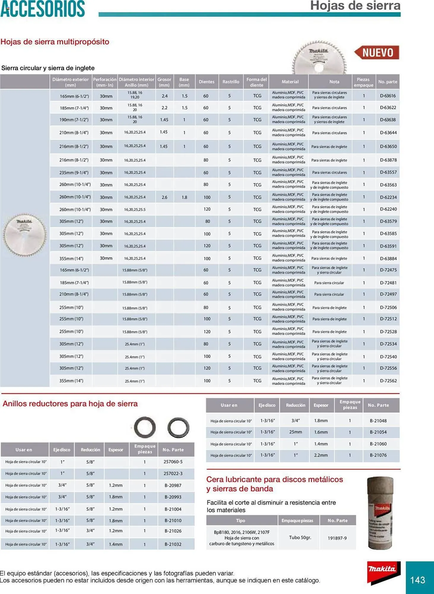 Catálogo de Catálogo Makita 8 de julio al 31 de diciembre 2025 - Pagina 143