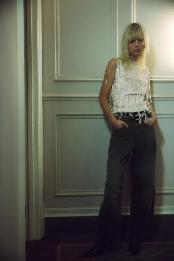 JEANS TRF BAGGY BALLOON TIRO MEDIO