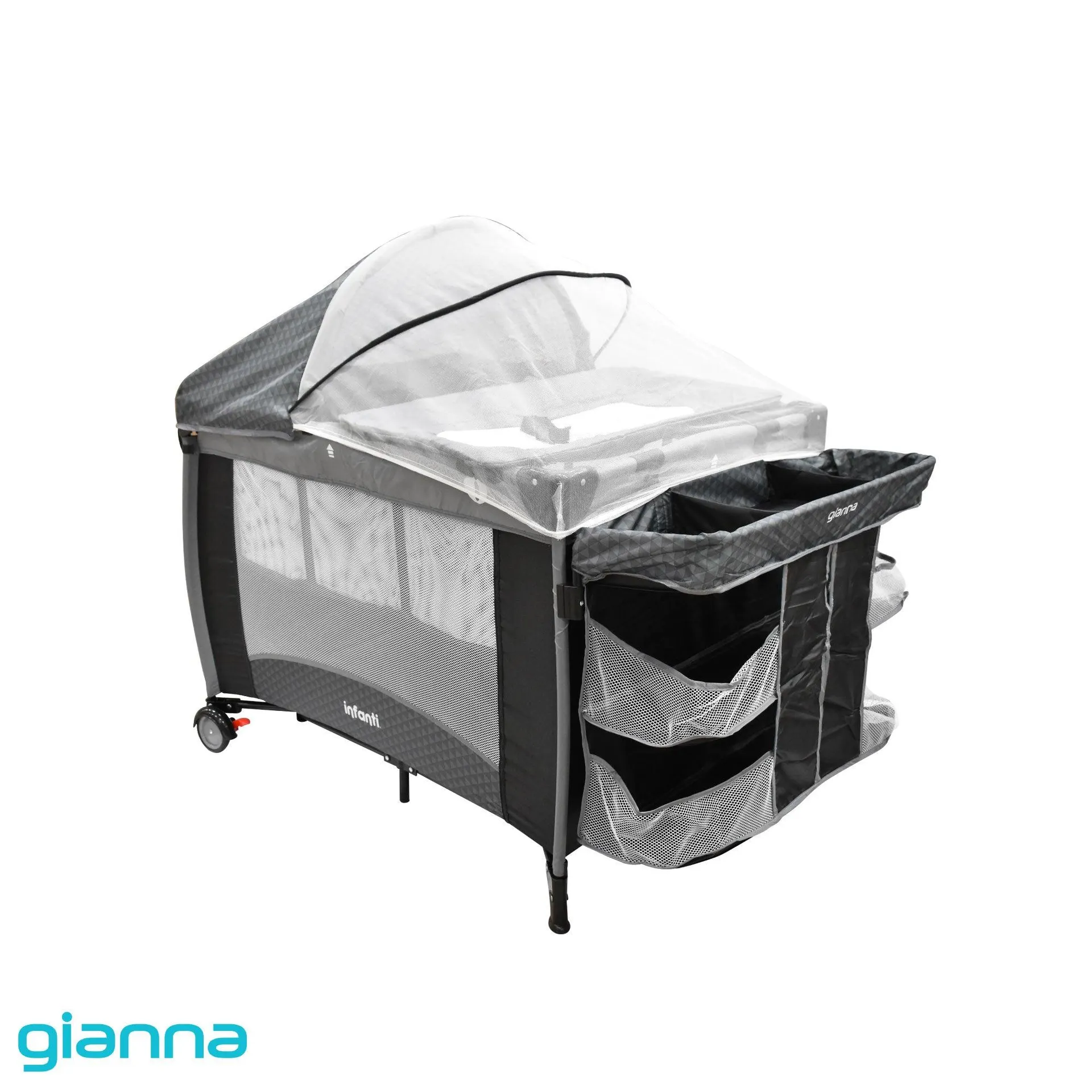 Cuna De Viaje Con Mosquitero Y Cambiador