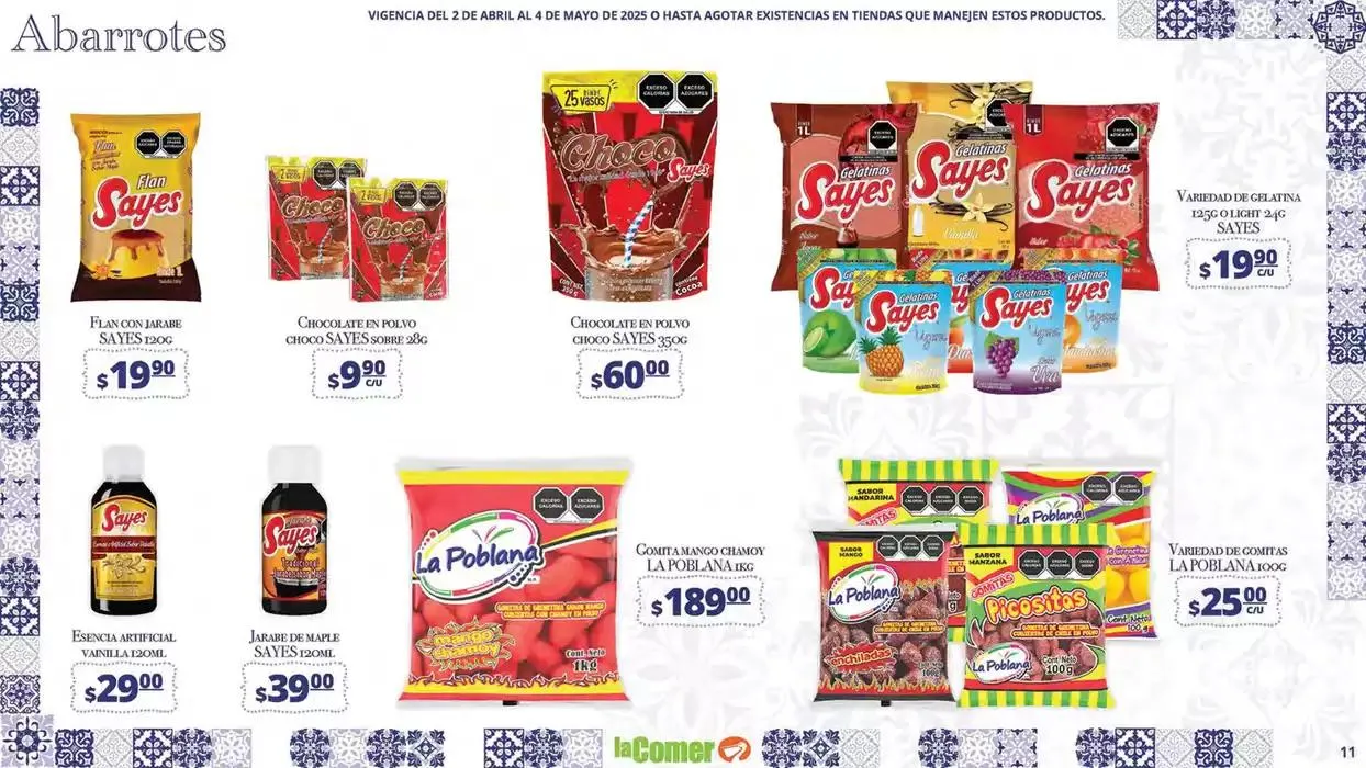 Catálogo de La Comer Puebla Rincones de México 2 de abril al 4 de mayo 2025 - Pagina 11