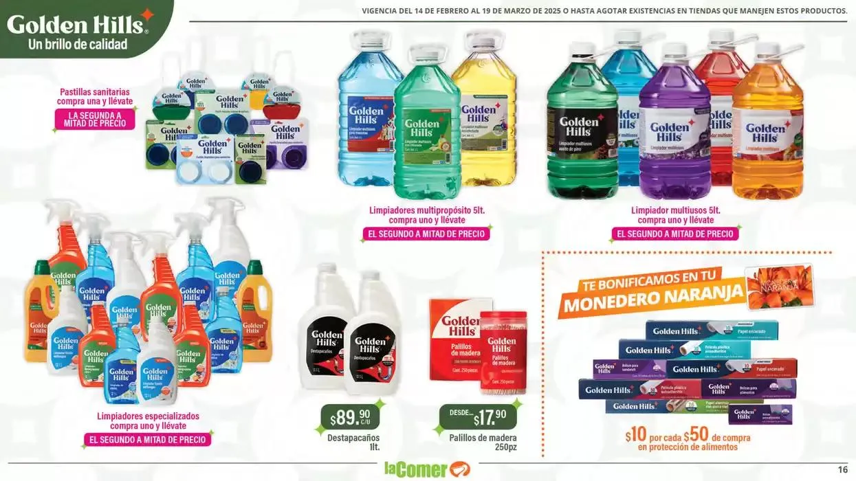 Catálogo de Golden Hills - La Comer 14 de febrero al 19 de marzo 2025 - Pagina 16