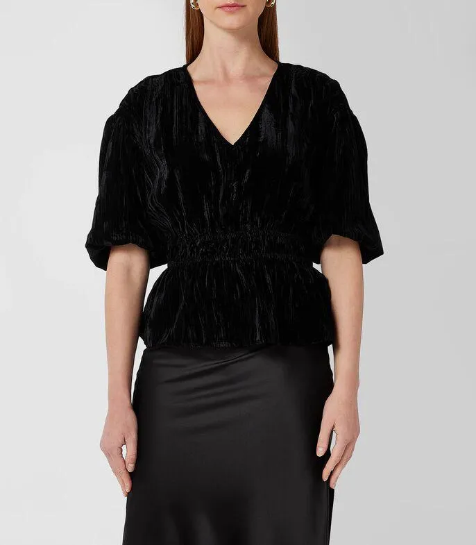 Blusa con manga corta Mujer