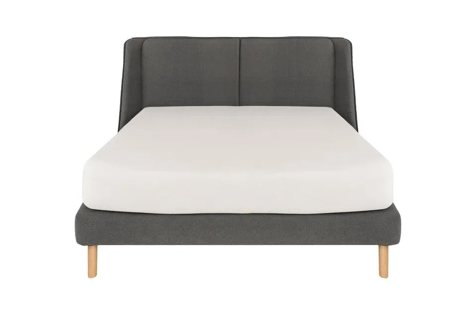 Cama Queen Brent - Gris Oxford