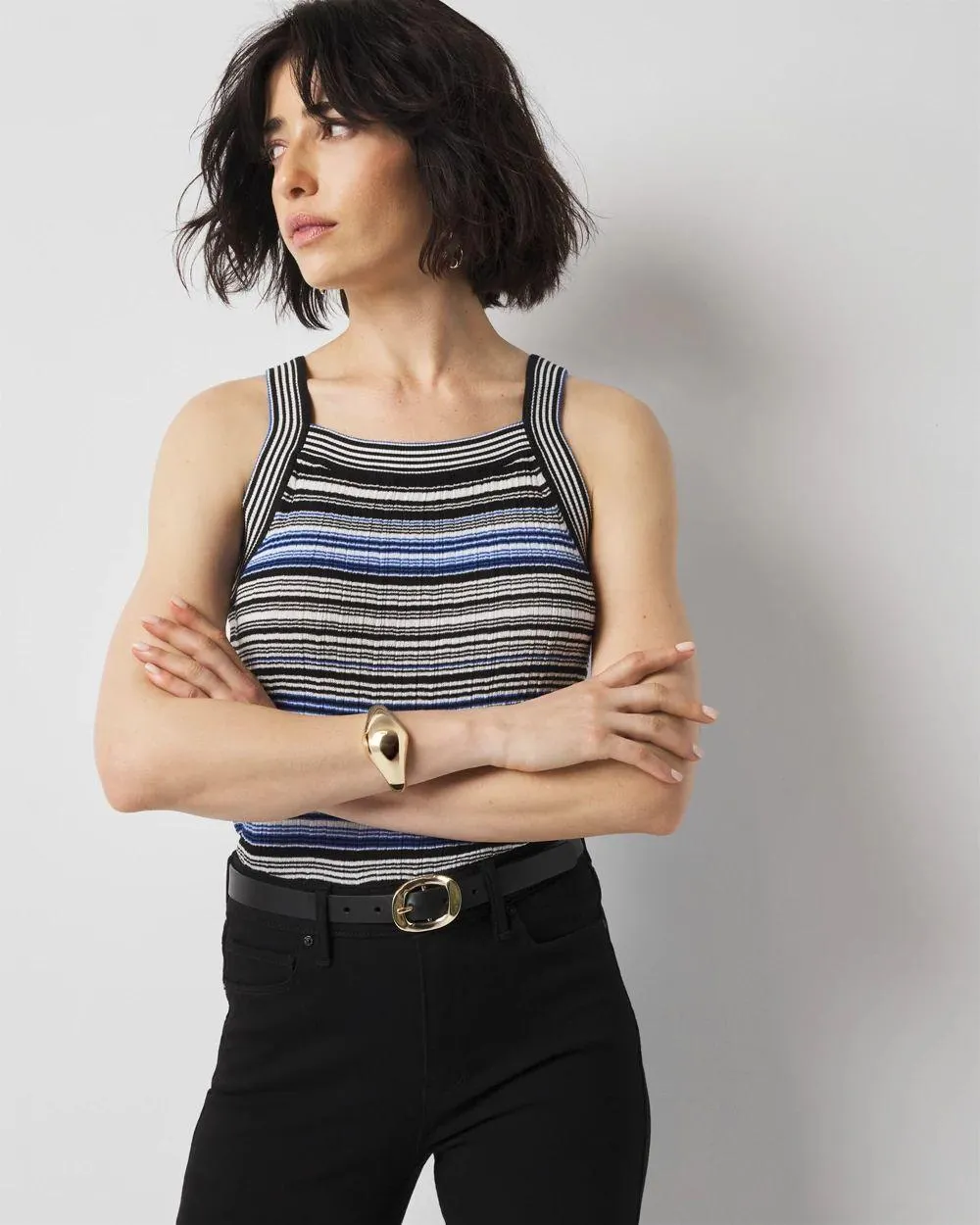 Striped Sweater Tank