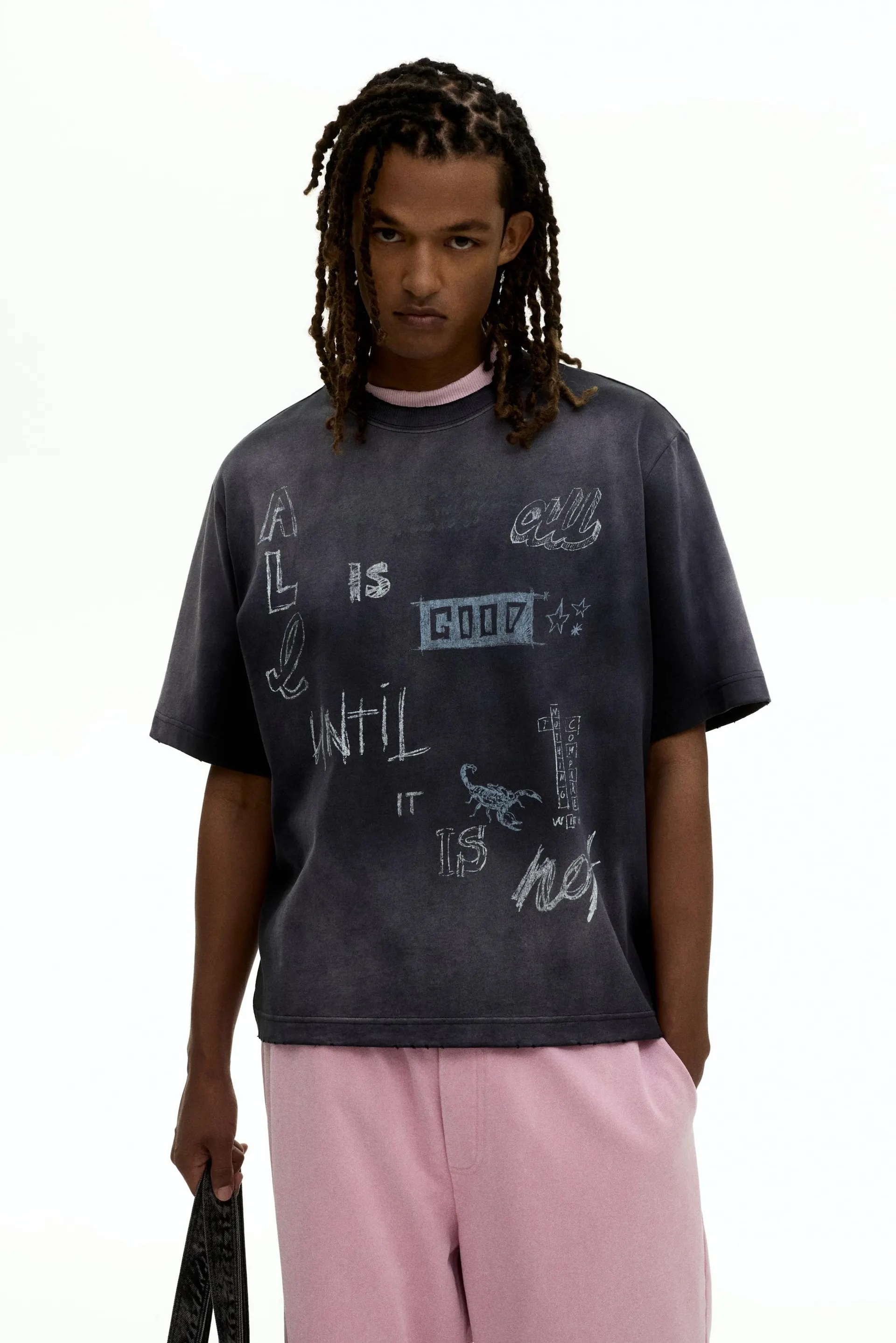 Playera Oversized Fit con diseño
