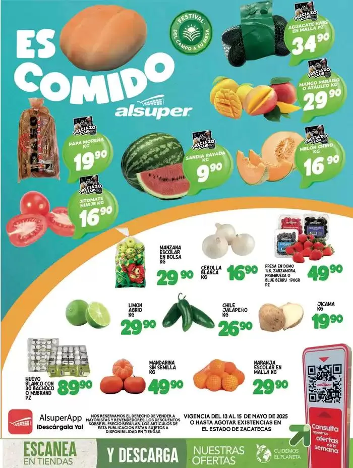 Catálogo de Alsuper ZACATECAS 13 de mayo al 15 de mayo 2025 - Pagina 1