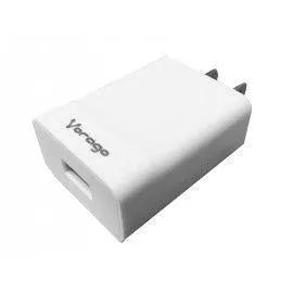 Cargador Pared Carga Rapida Vorago Au-302 Quick Charge 2.4A Blanco