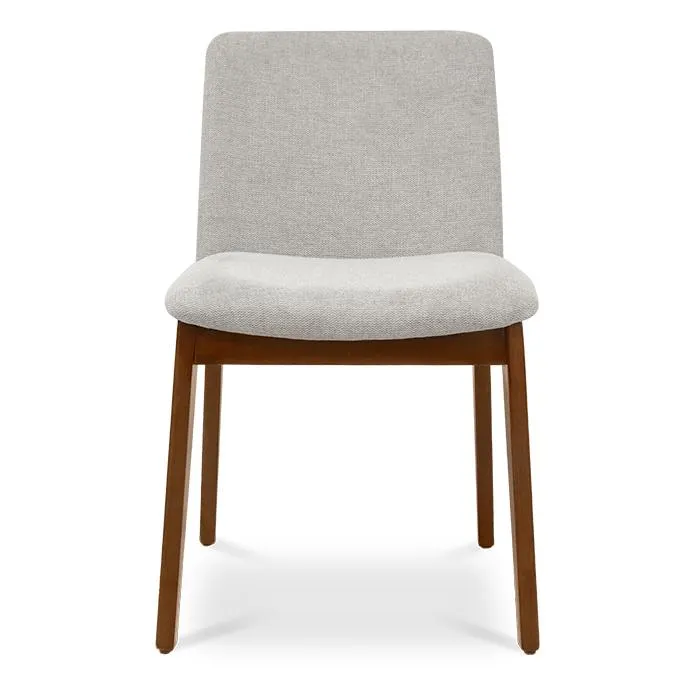 Silla Tela Gris Claro/ Nogal Alya