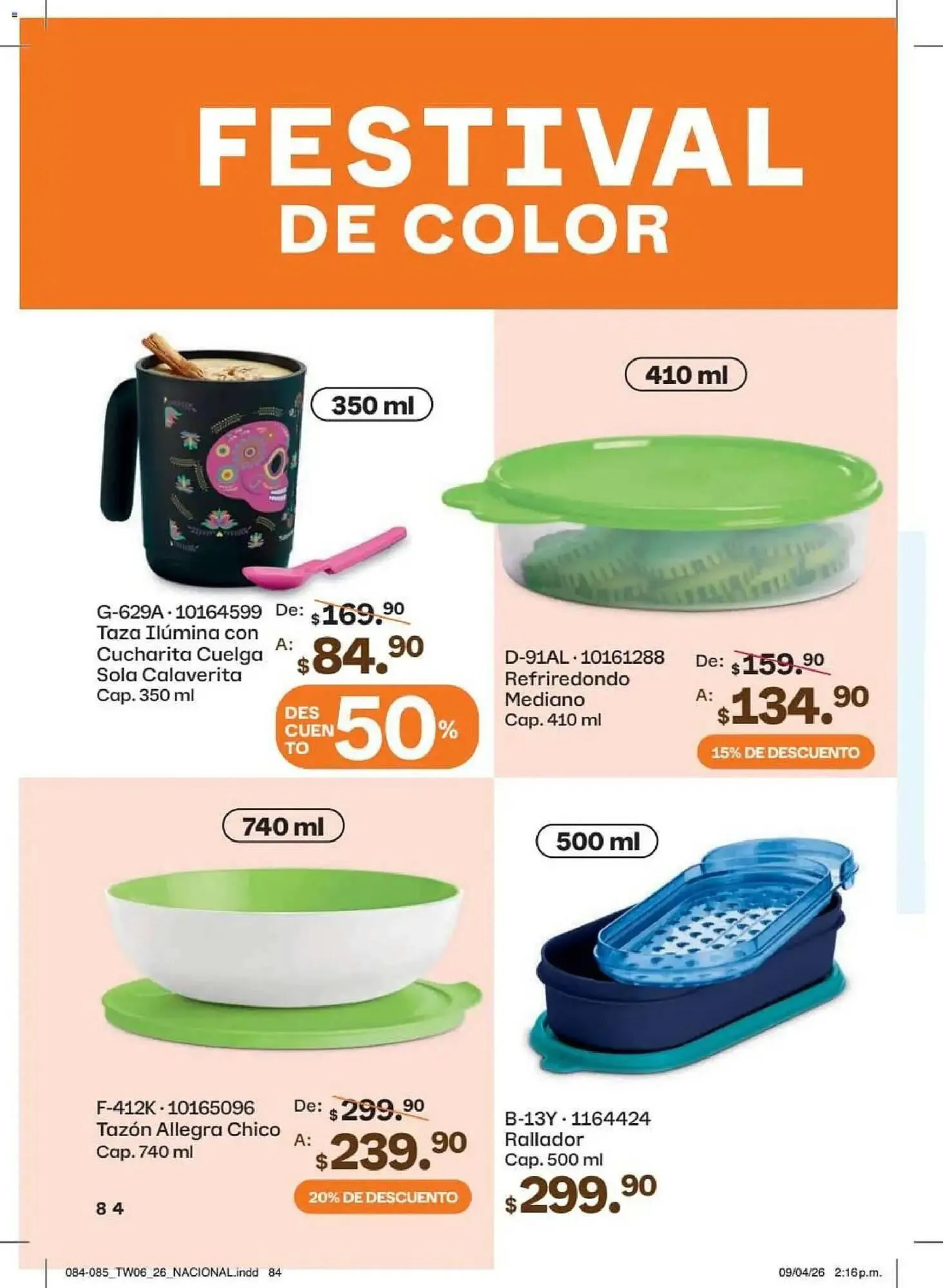 Catálogo de Catálogo Tupperware 18 de mayo al 14 de junio 2026 - Pagina 84