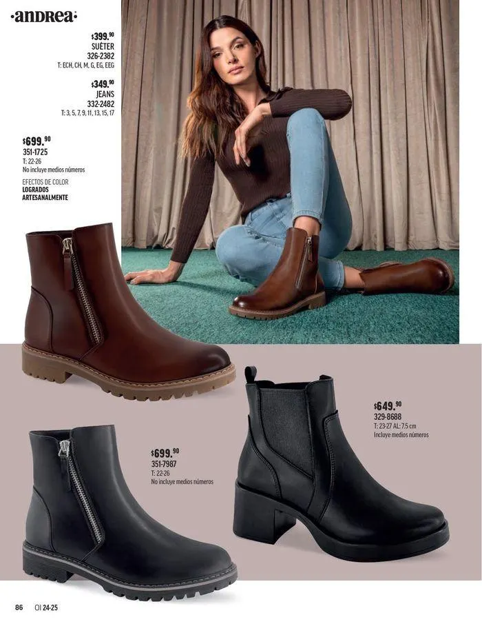 Catálogo de ANDREA - CALZADO DAMA 26 de agosto al 25 de enero 2025 - Pagina 184