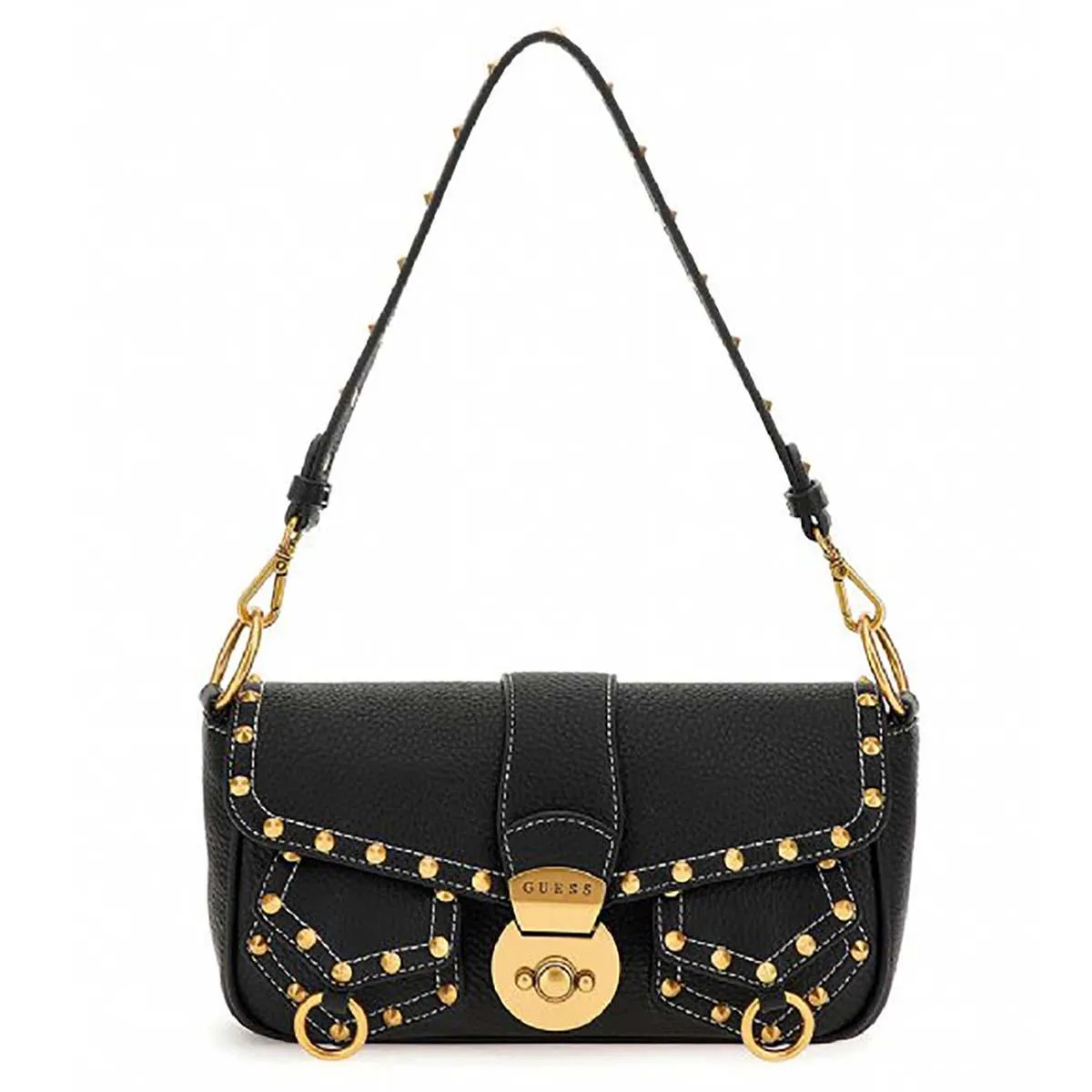 Bolsa Casual Para Dama Guess Negro VB900819-BLA