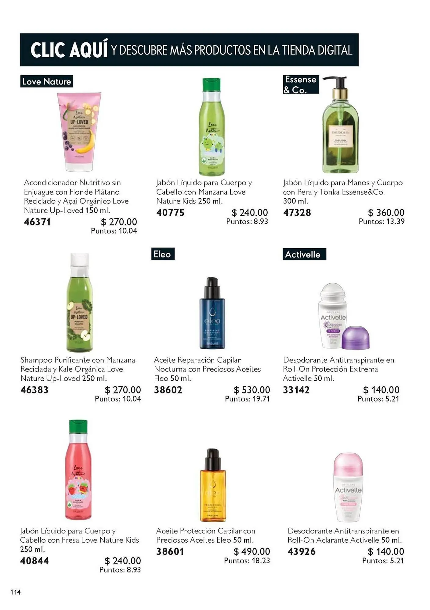 Catálogo de Catálogo Oriflame 6 de octubre al 31 de octubre 2025 - Pagina 114