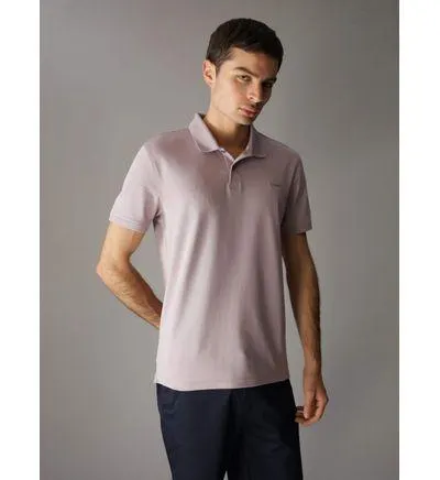 Polo Calvin Klein Liquid Touch Hombre Rosa