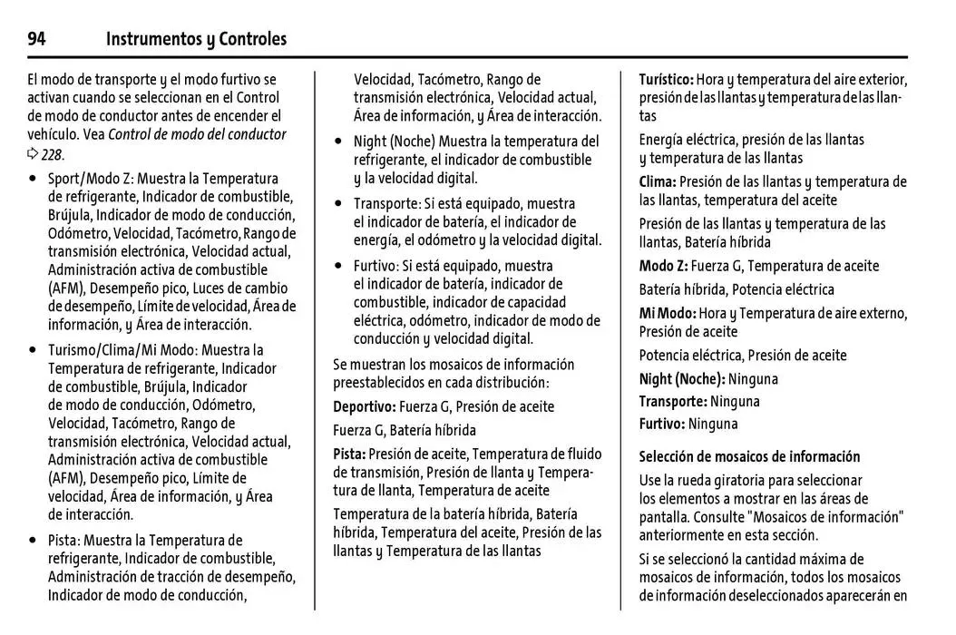 Catálogo de Chevrolet Corvette Stingray Manual del propietario 22 de enero al 31 de diciembre 2025 - Pagina 95