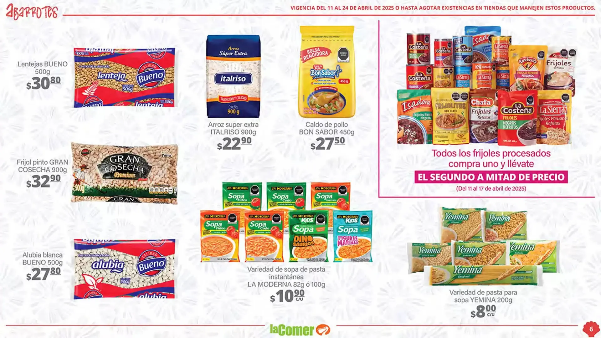 Catálogo de Catálogo La Comer 11 de abril al 24 de abril 2025 - Pagina 6