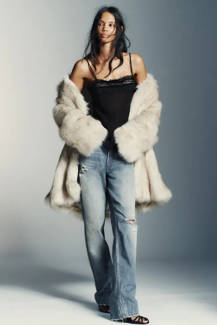 TOP GEORGETTE COMBINADO LAZOS