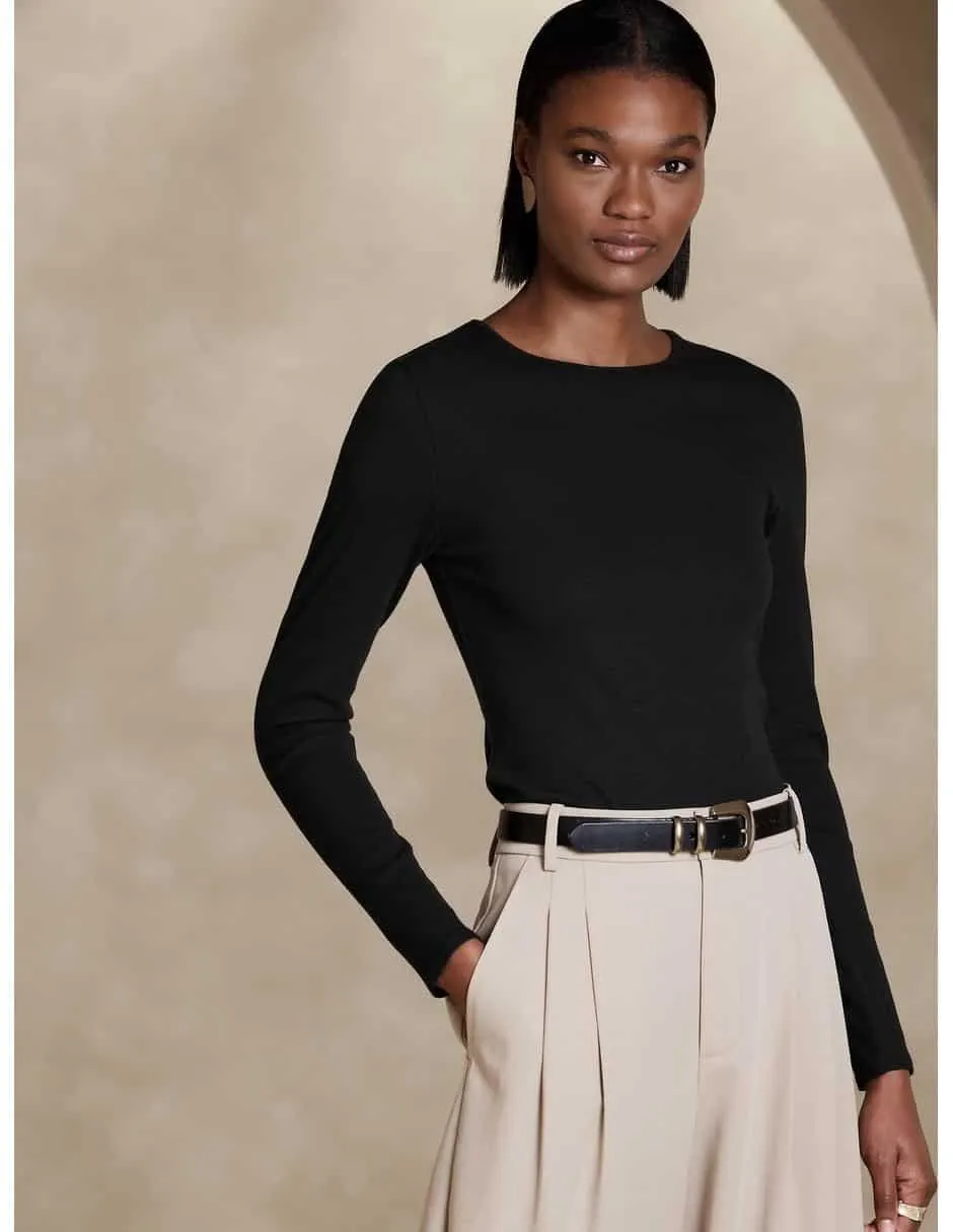 Blusa manga larga para mujer