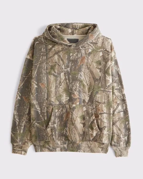 Essential Popover Camo Hoodie