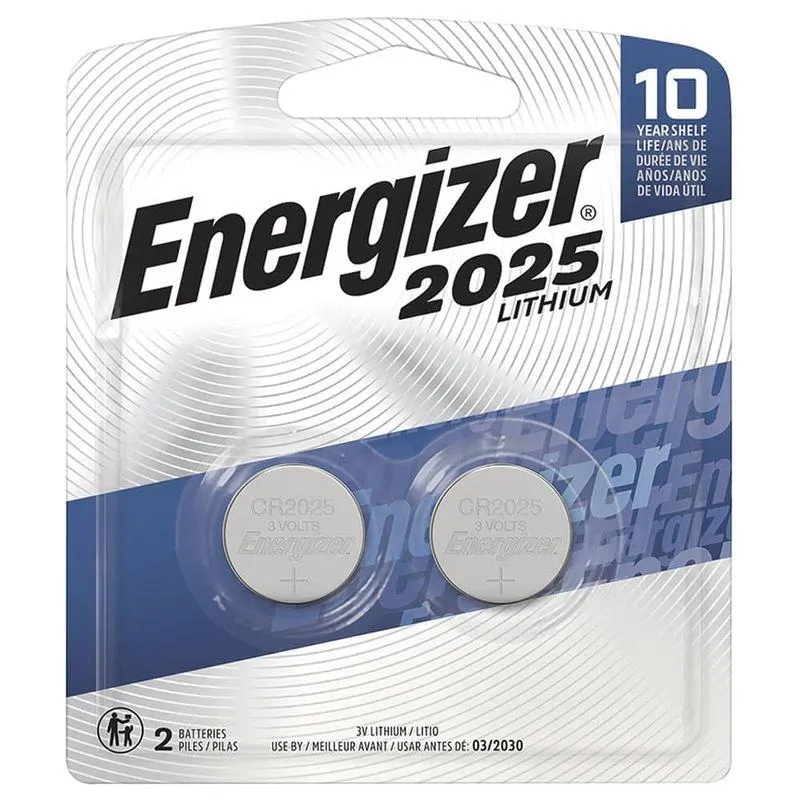 Pila Botón Litio 2025 Blíster con 2 Piezas Energizer
