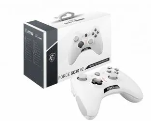 MSI Gamepad Force GC30 V2, Inalámbrico, USB 2.0, Blanco, para Windows/Android