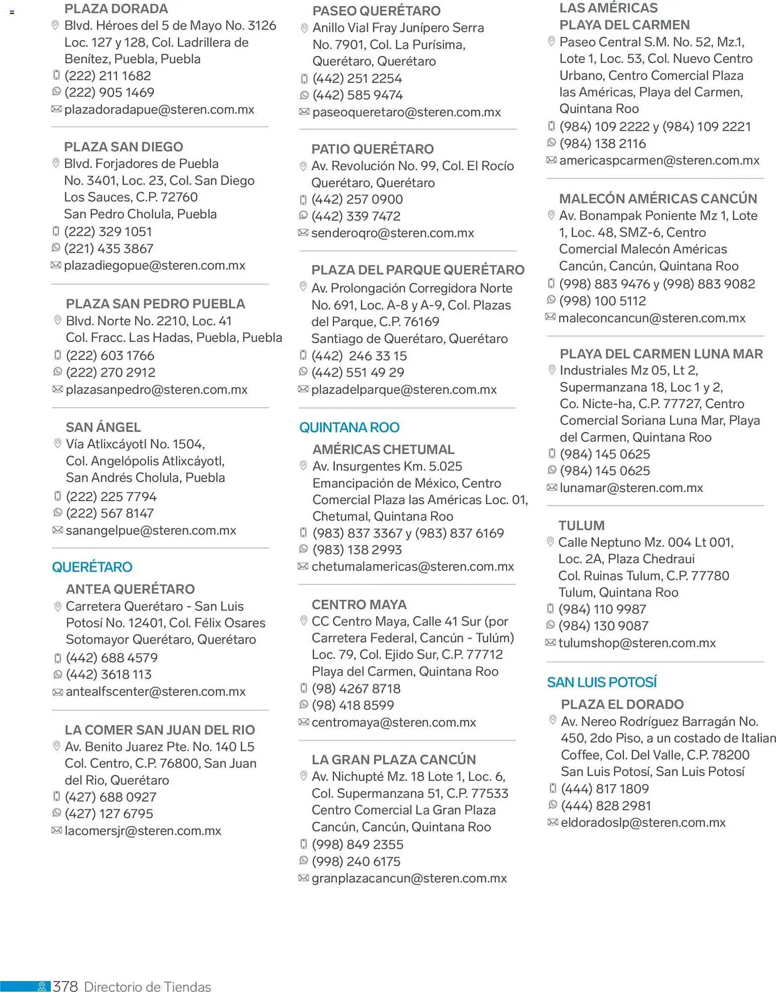 Catálogo de Catálogo Steren 1 de enero al 1 de enero 2027 - Pagina 390