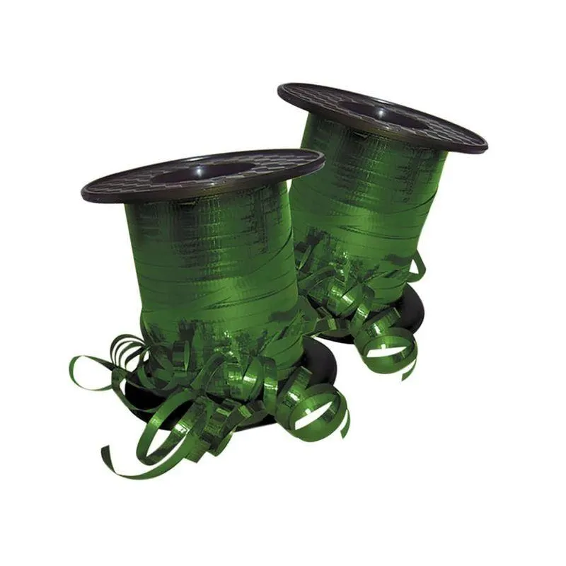 Cinta Curling Metálico 200 m Verde de .13 Celoseda