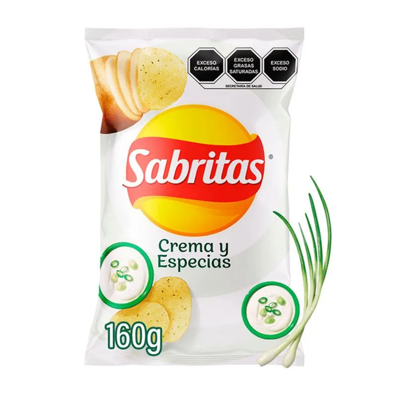 Papas Sabor Crema Y Especies 160 g