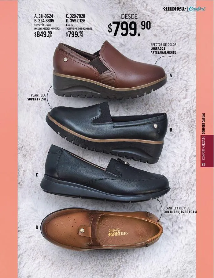 Catálogo de ANDREA - CALZADO CONFORT 26 de agosto al 25 de enero 2025 - Pagina 17