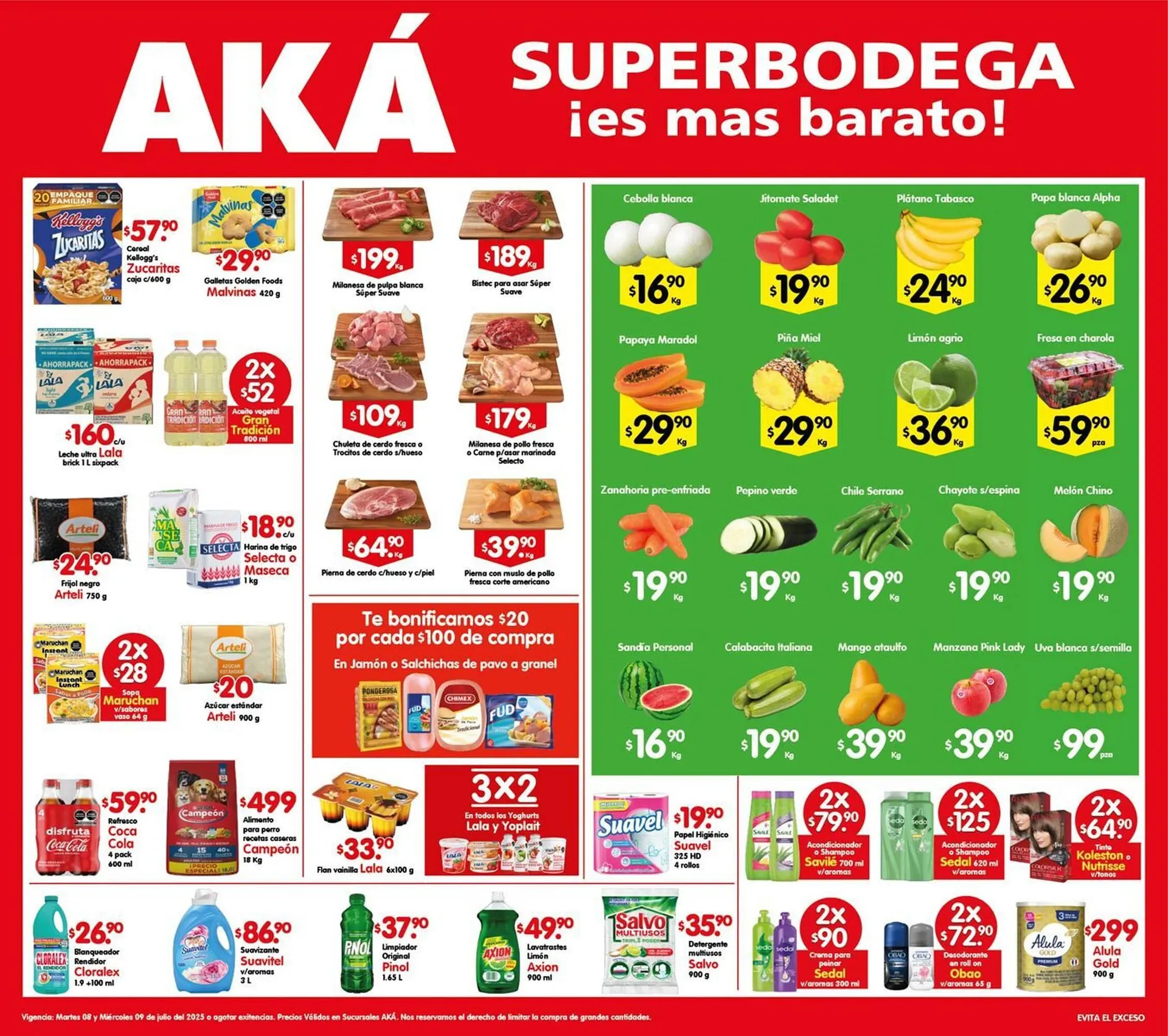 Catálogo de Catálogo AKÁ Superbodega 8 de julio al 9 de julio 2025 - Pagina 1
