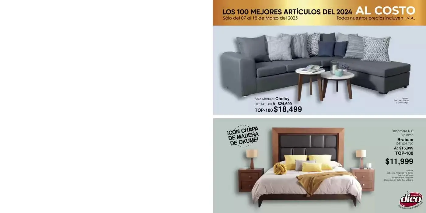 Catálogo de Muebles Dico Top 100 Centro 2025 7 de marzo al 18 de marzo 2025 - Pagina 27
