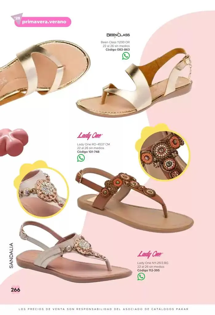 Catálogo de Pakar Sandalia 31 de enero al 31 de mayo 2025 - Pagina 266