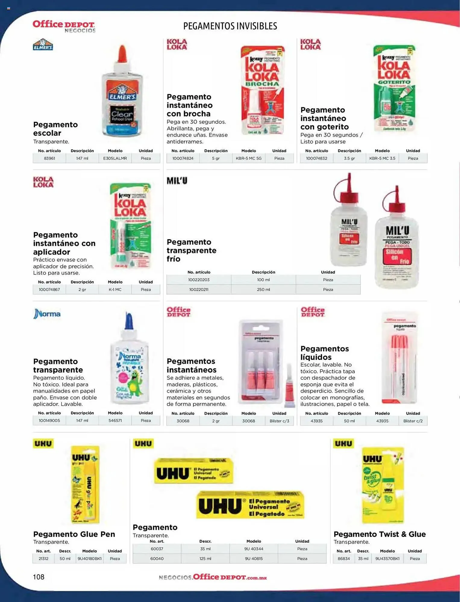 Catálogo de Catálogo Office Depot 9 de enero al 31 de diciembre 2025 - Pagina 110