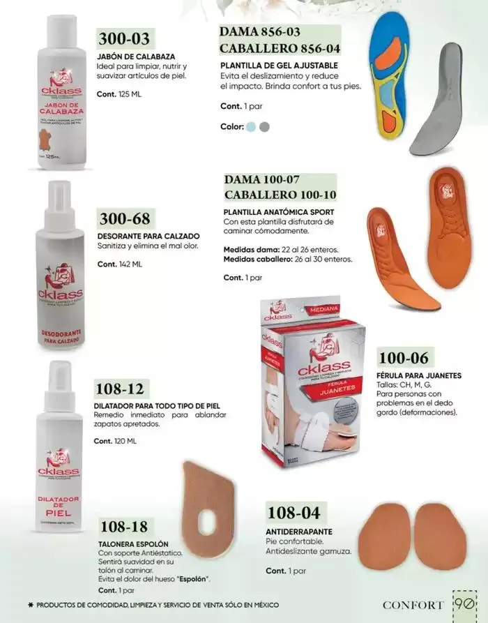 Catálogo de Catálogo Cklass Confort Primavera Verano 2025 México 8 de enero al 30 de junio 2025 - Pagina 90
