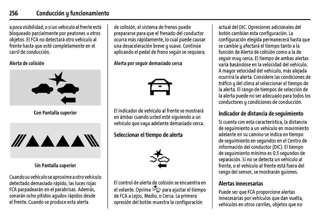 Catálogo de Chevrolet Corvette Stingray Manual del propietario 22 de enero al 31 de diciembre 2025 - Pagina 257