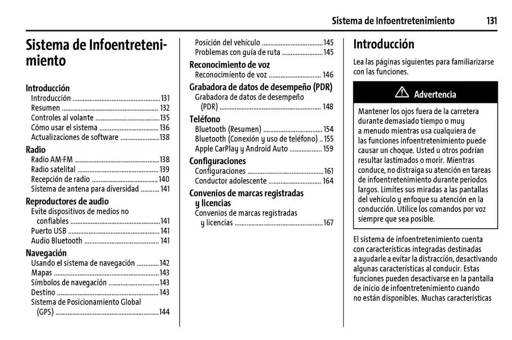 Catálogo de Chevrolet Corvette Stingray Manual del propietario 22 de enero al 31 de diciembre 2025 - Pagina 132