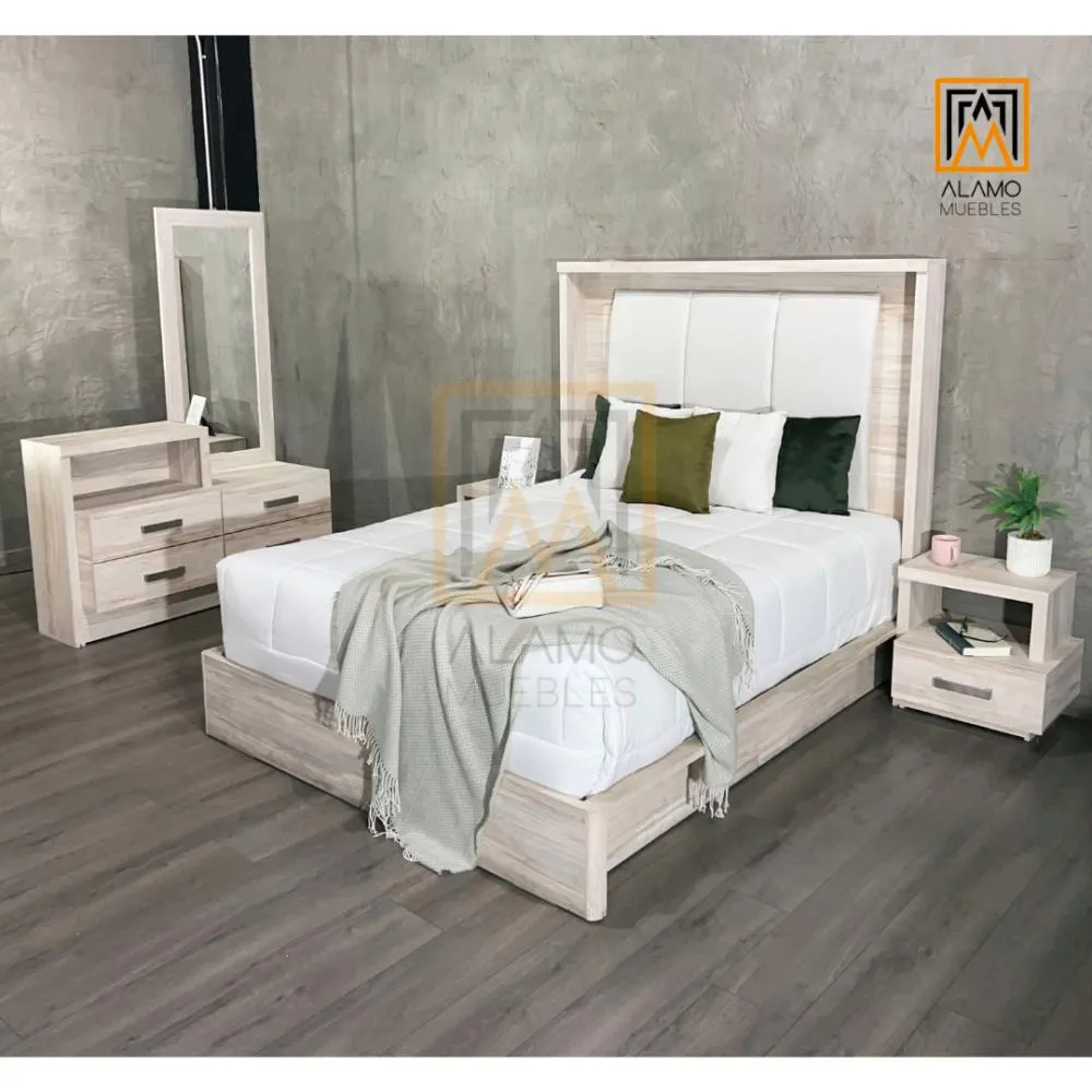 Recámara Alamo Aniversario Mat/Qs Ambrossia 5 Piezas