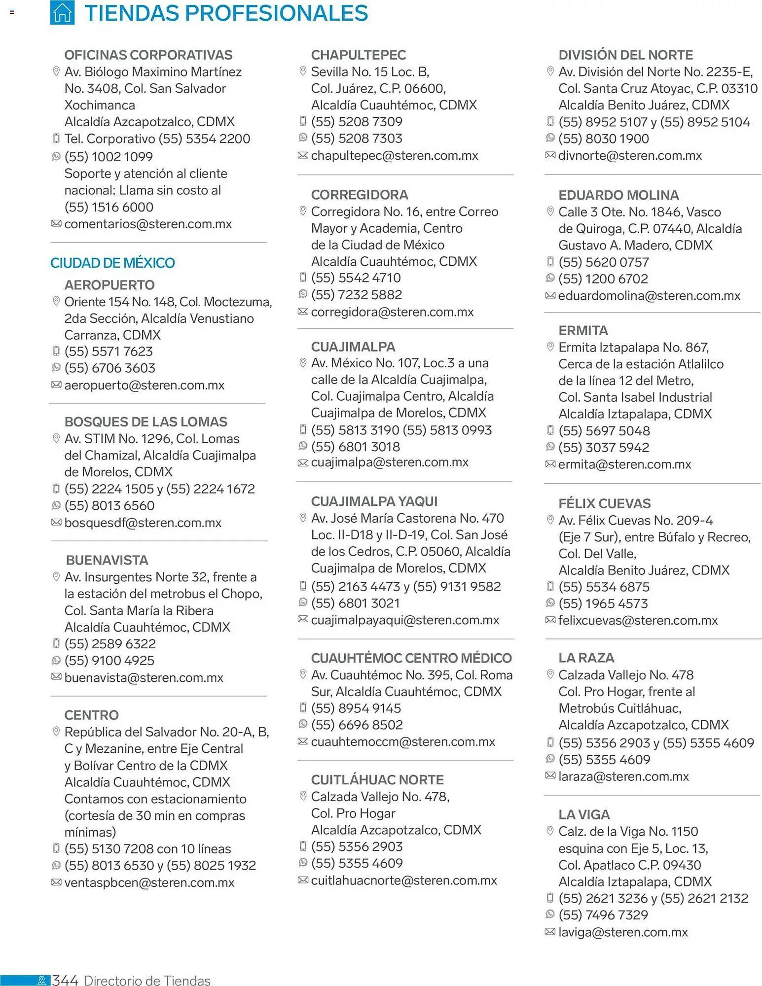 Catálogo de Catálogo Steren 1 de enero al 1 de enero 2027 - Pagina 356