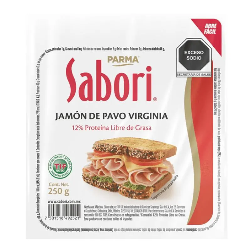 Sabori Jamón de Pavo Virginia 250 g