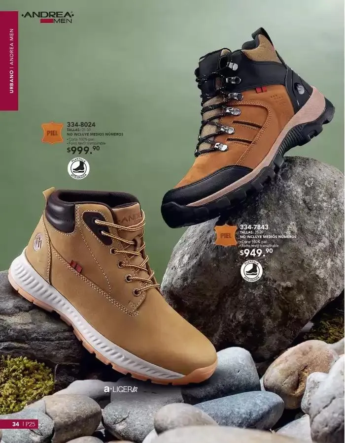 Catálogo de ANDREA | CALZADO CABALLERO 26 de enero al 24 de mayo 2025 - Pagina 34