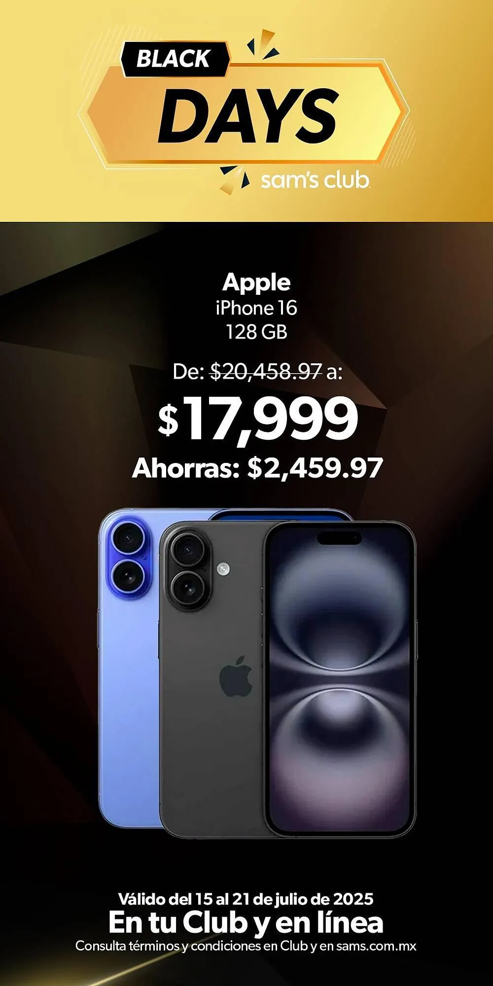 Catálogo de Catálogo Sam's Club 15 de julio al 21 de julio 2025 - Pagina 1