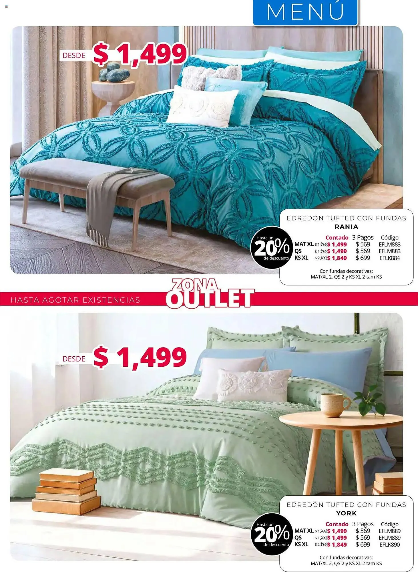 Catálogo de Catálogo Colchas Concord 1 de mayo al 1 de agosto 2026 - Pagina 213