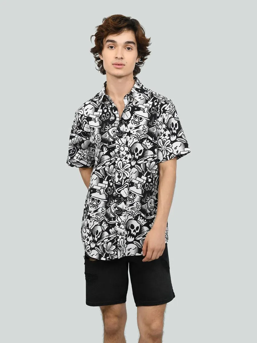Camisa Manga Corta Estampada