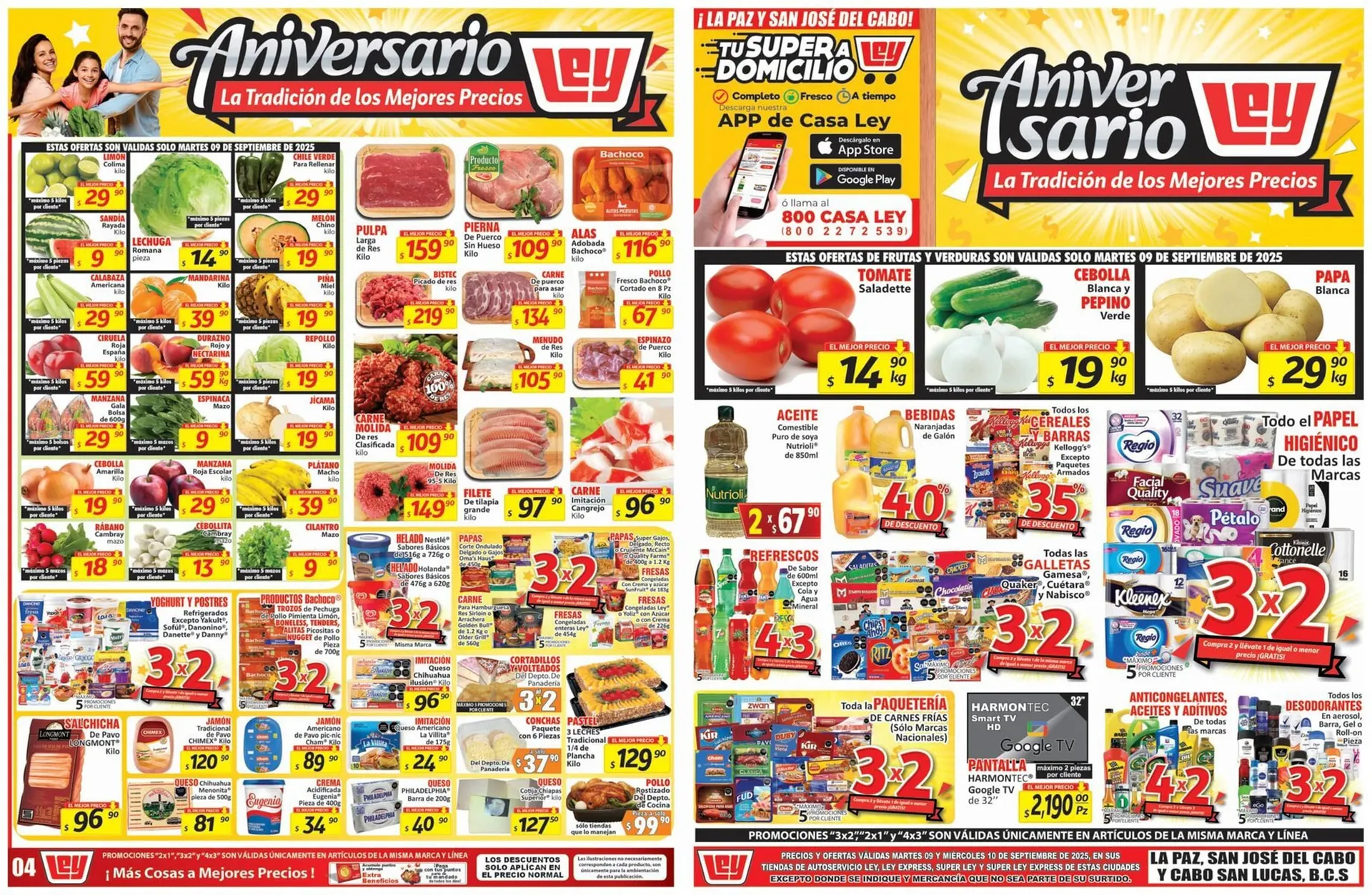 Catálogo de Folleto Casa Ley 9 de septiembre al 10 de septiembre 2025 - Pagina 1