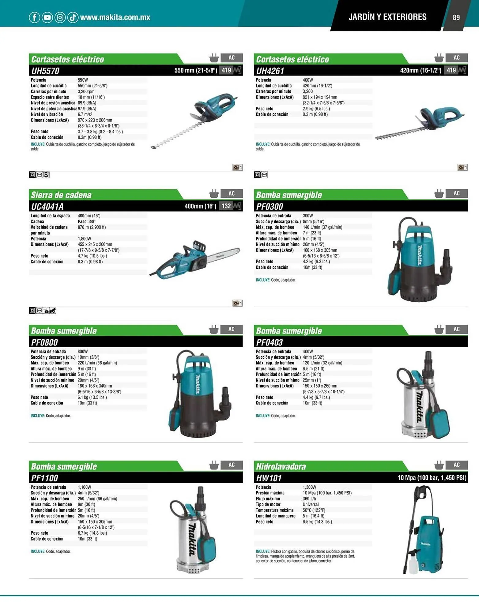 Catálogo de Catálogo Makita 12 de enero al 31 de diciembre 2026 - Pagina 89