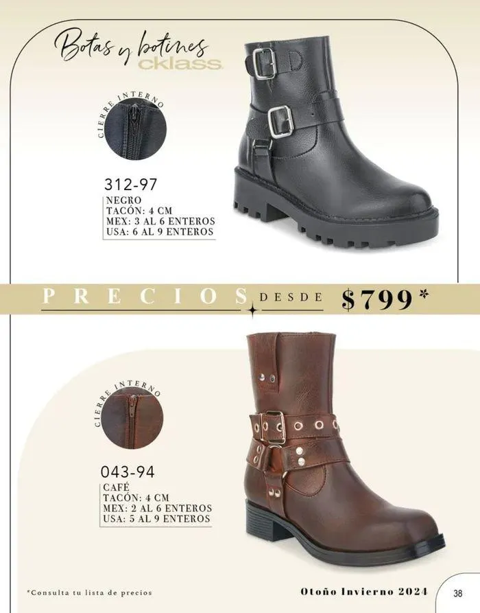 Catálogo de Cklass Botas y Botines 30 de agosto al 31 de enero 2025 - Pagina 32