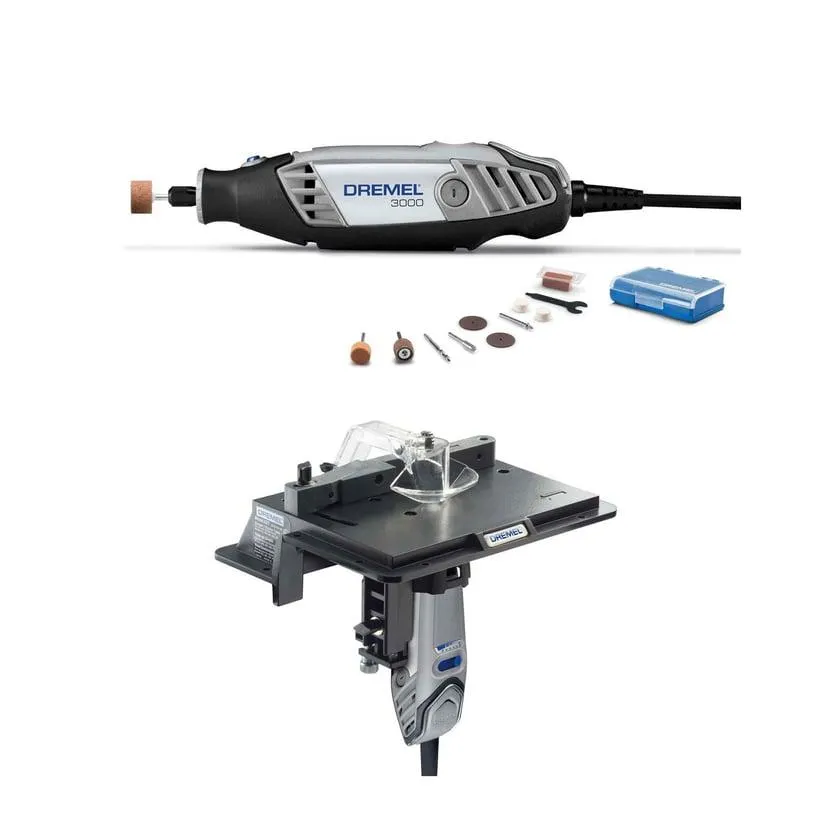Combo dremel rotativa y mesa de trabajo