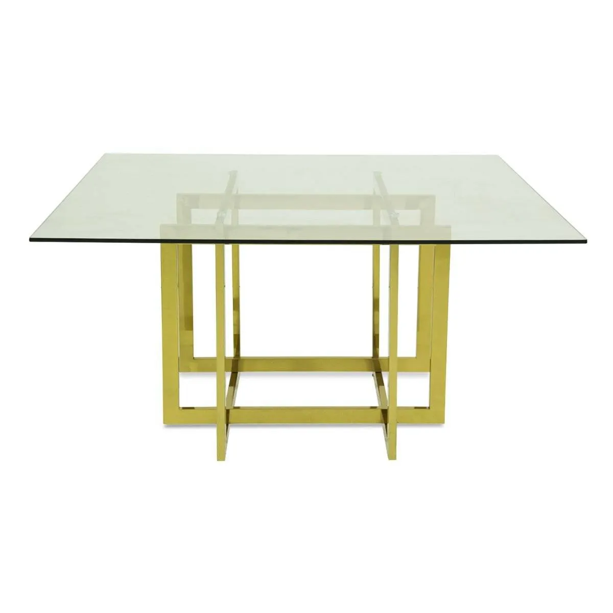 Mesa De Comedor P/8 Dorada Bly