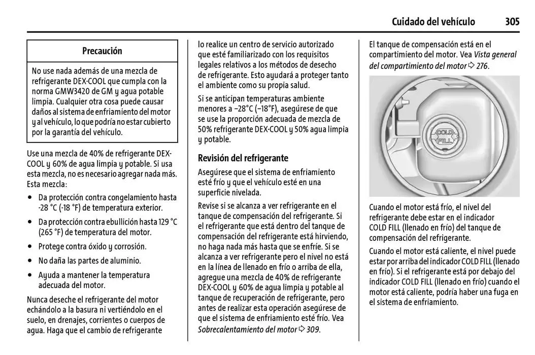 Catálogo de Chevrolet Corvette Stingray Manual del propietario 22 de enero al 31 de diciembre 2025 - Pagina 306