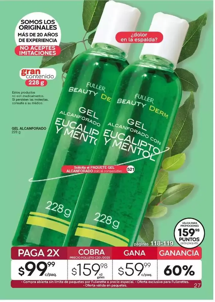 Catálogo de Fuller REVISTA GANA MÁS C20 9 de enero al 28 de enero 2025 - Pagina 19