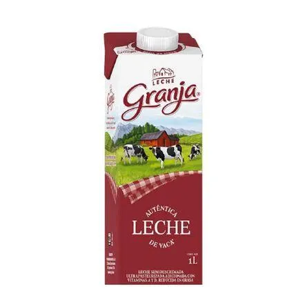 Leche Granja Semidescremada UHT 1 L